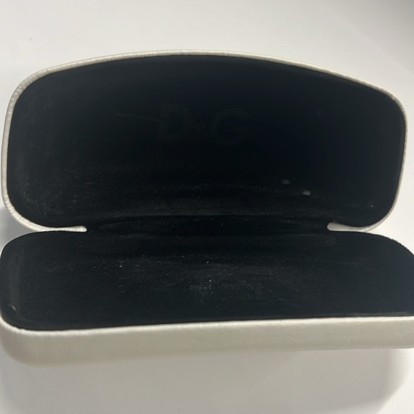 D & G Dolce Gabbana White Clamshell Eyeglasses Sunglasses Case - Picture 6 of 8